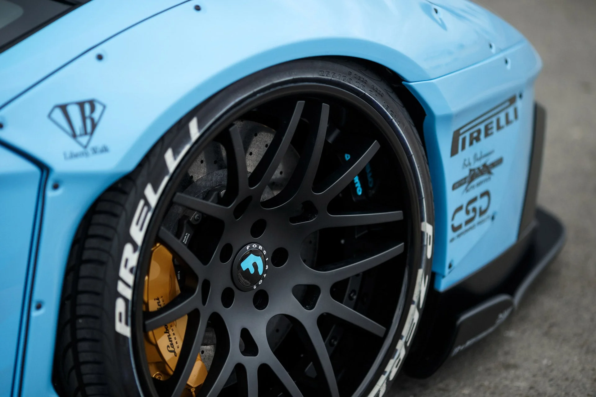 LB Aventador Complete body kit Type 2 with exchange fender type & Dry carbon wing (LB02-09) - Image 10