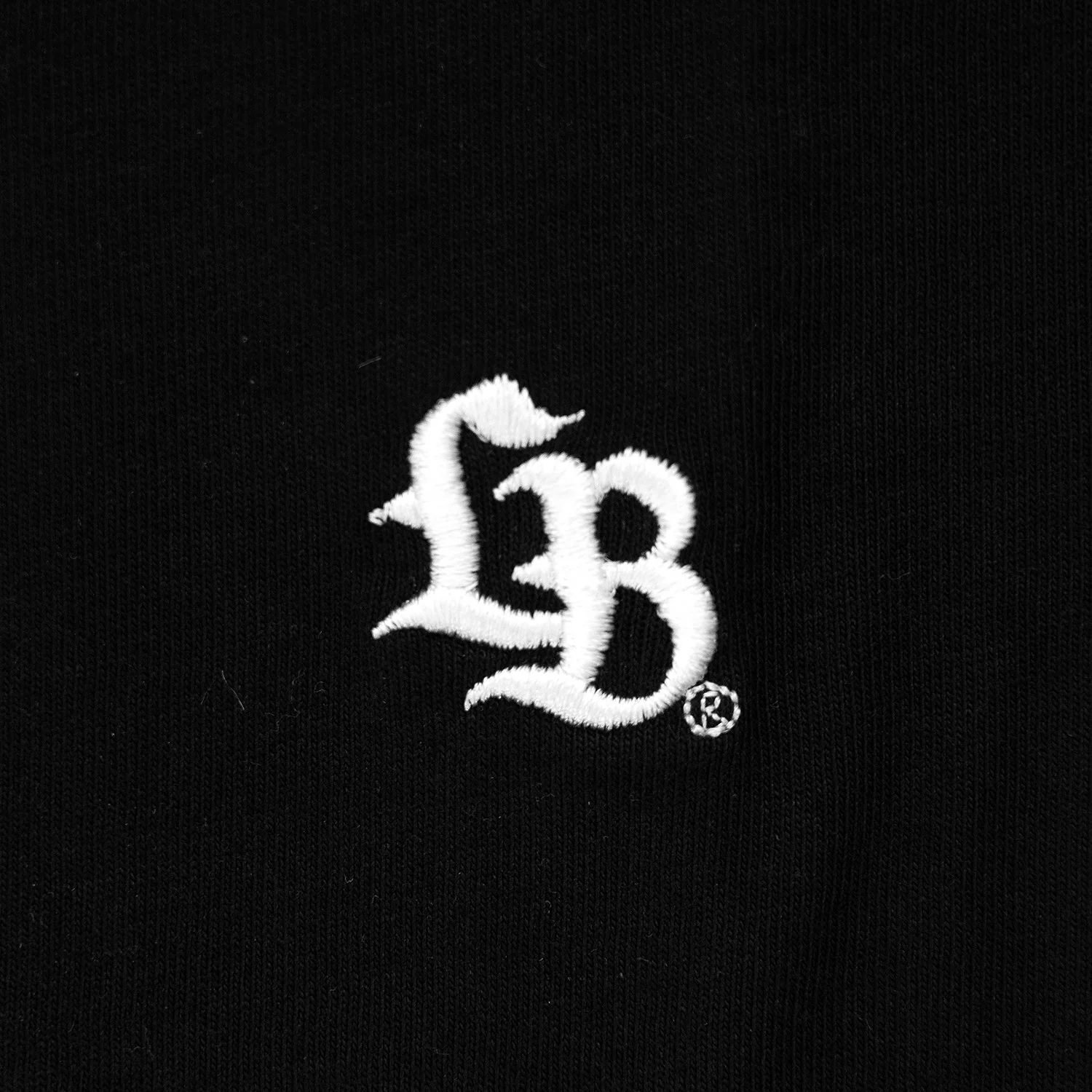 LB Embroidery Logo Tee (Black) - Image 3