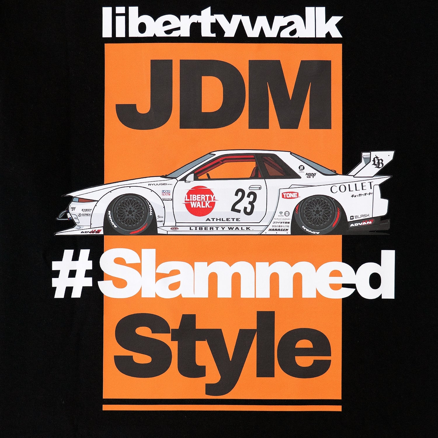 LB JDM Style 32 T-Shirt Black - Image 3