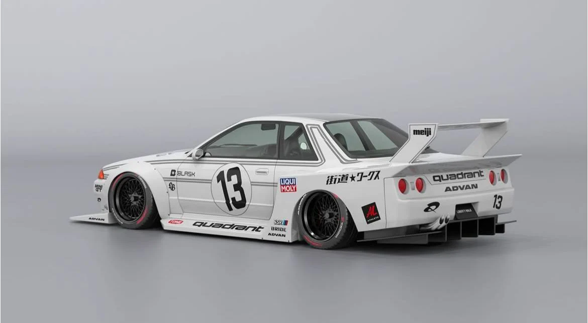 LB-Kaido Works Nissan Skyline R32 Complete Body Kit (STANDARD BONNET) FRP (LB85-02) - Image 3