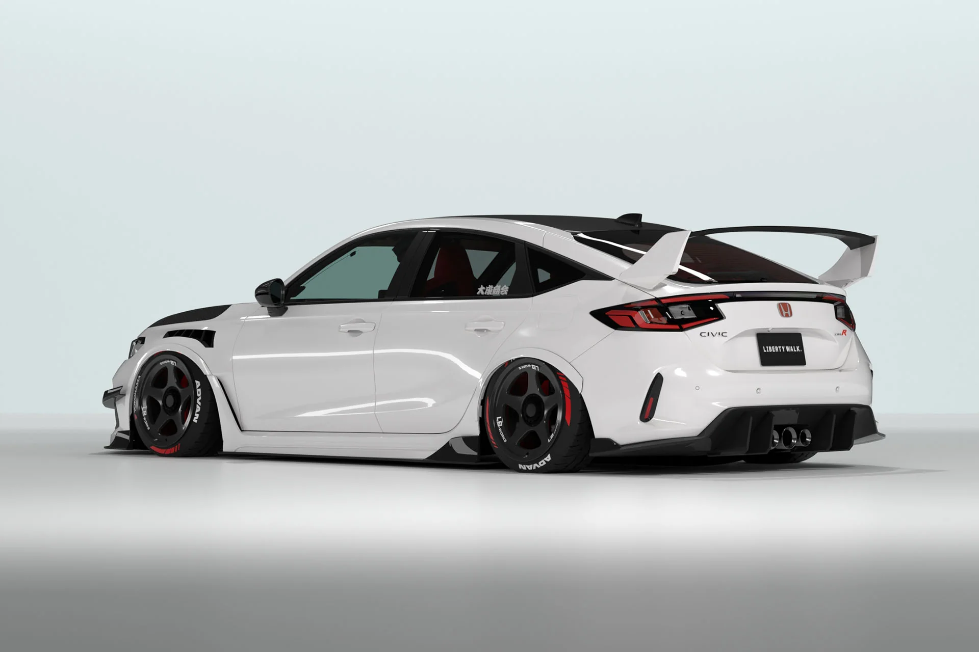 LB Nation Honda Civic Type R FL5 Complete Wide Body Kit FRP+CFRP - Image 5