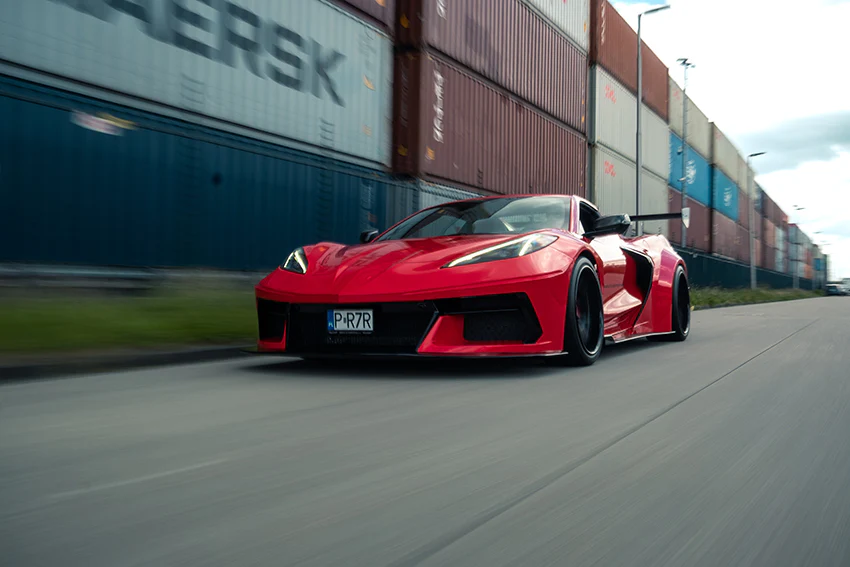 LB Silhouette WORKS Chevrolet Corvette C8 Complete kit (FRP) (LB64-01) - Image 4