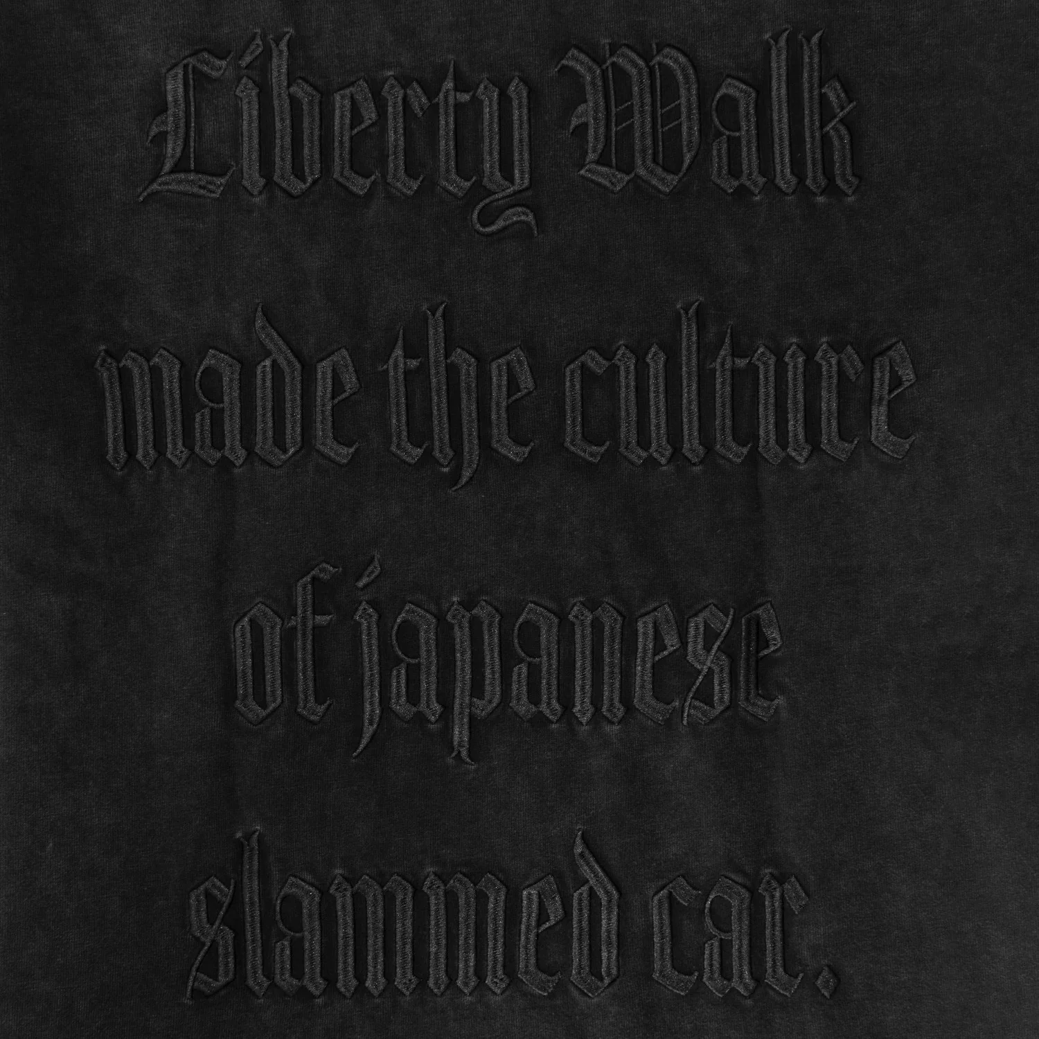 LB Simple Embroidery T-Shirt Black - Image 4