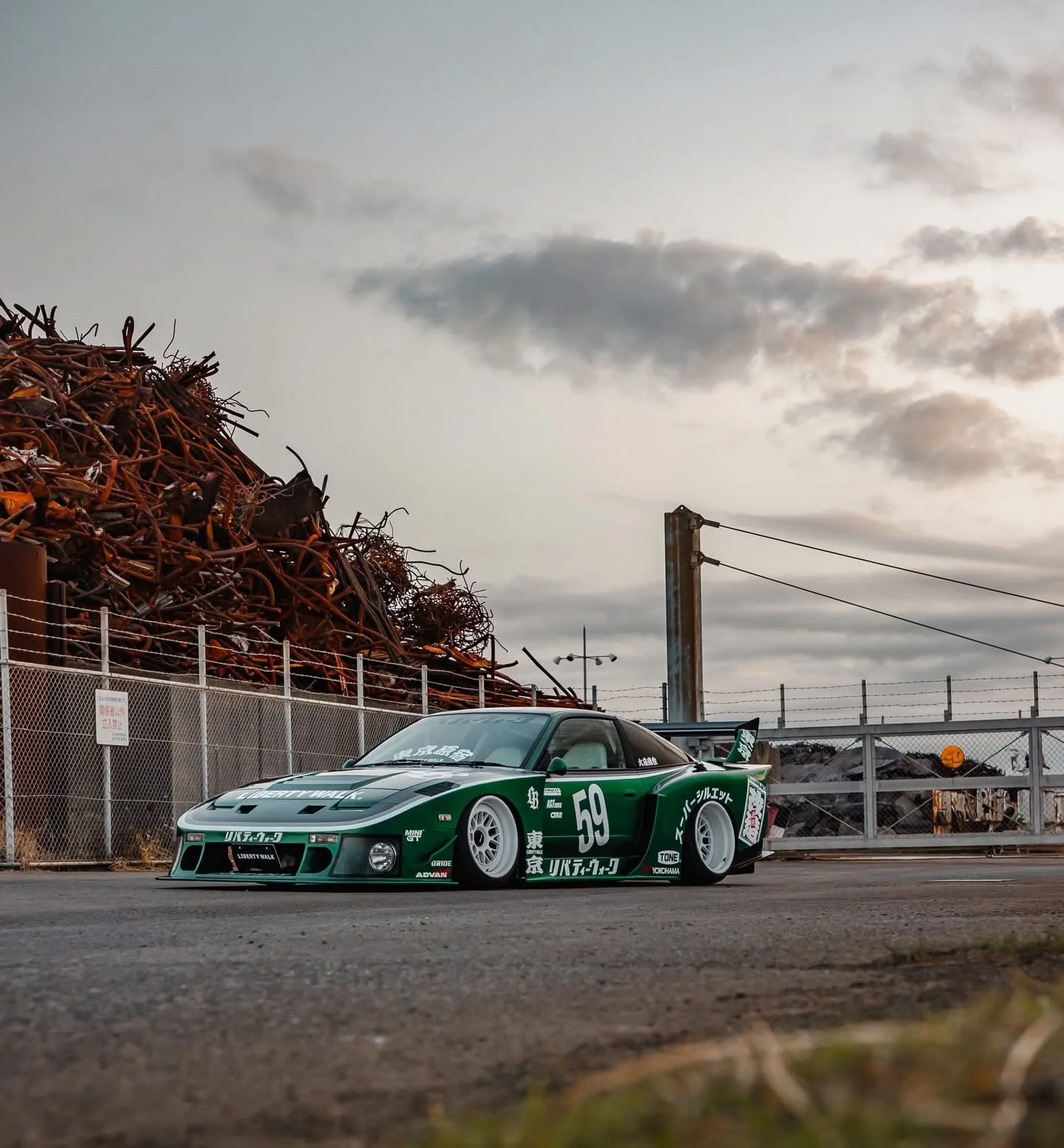 LB Super Silhouette Nissan 180SX Complete Body Kit FRP - Image 11