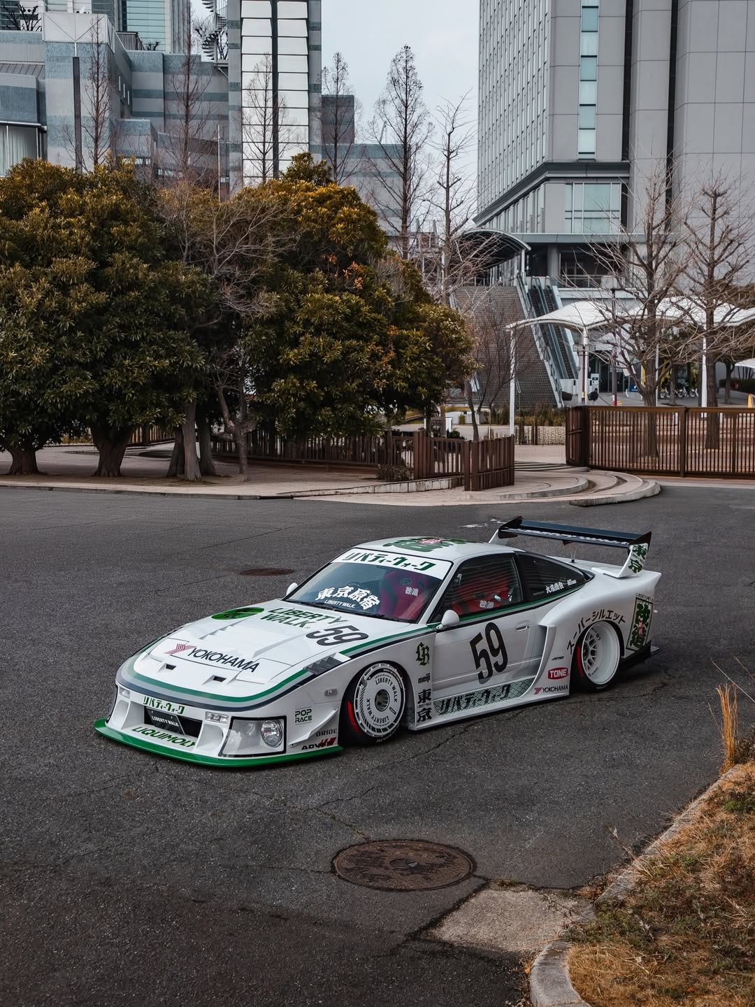 LB Super Silhouette Nissan 180SX Complete Body Kit FRP - Image 12