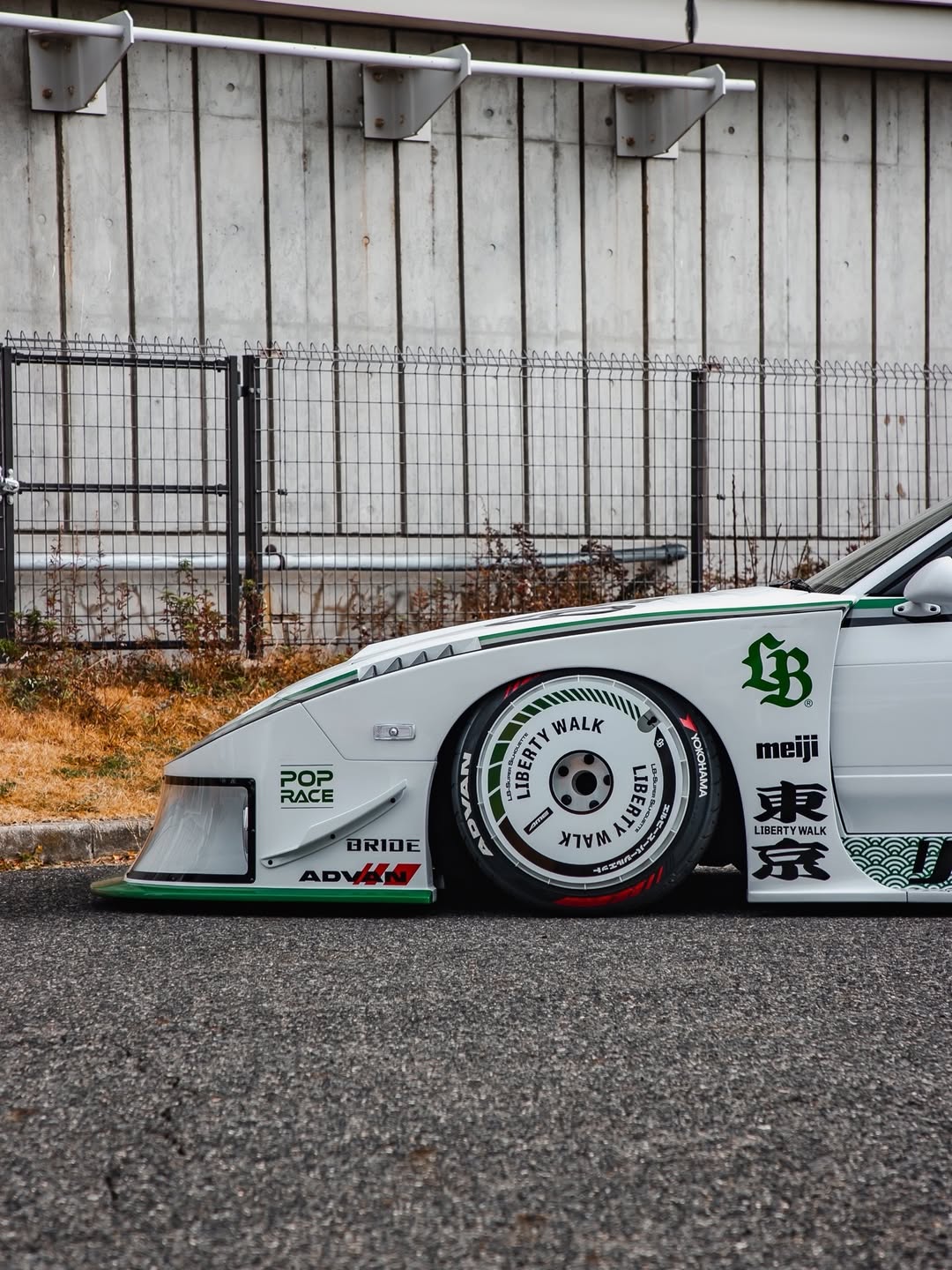 LB Super Silhouette Nissan 180SX Complete Body Kit FRP - Image 14