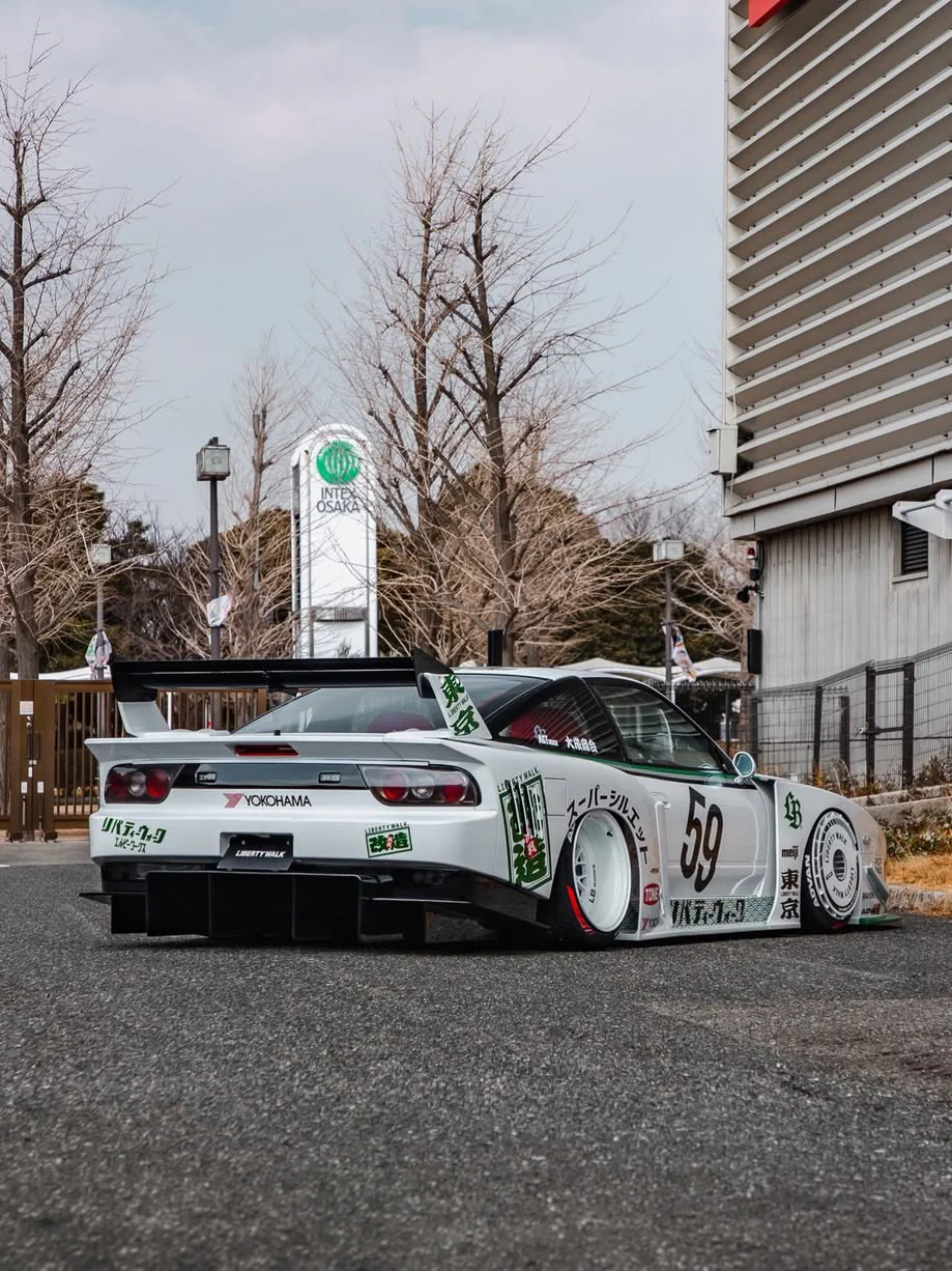 LB Super Silhouette Nissan 180SX Complete Body Kit FRP - Image 17