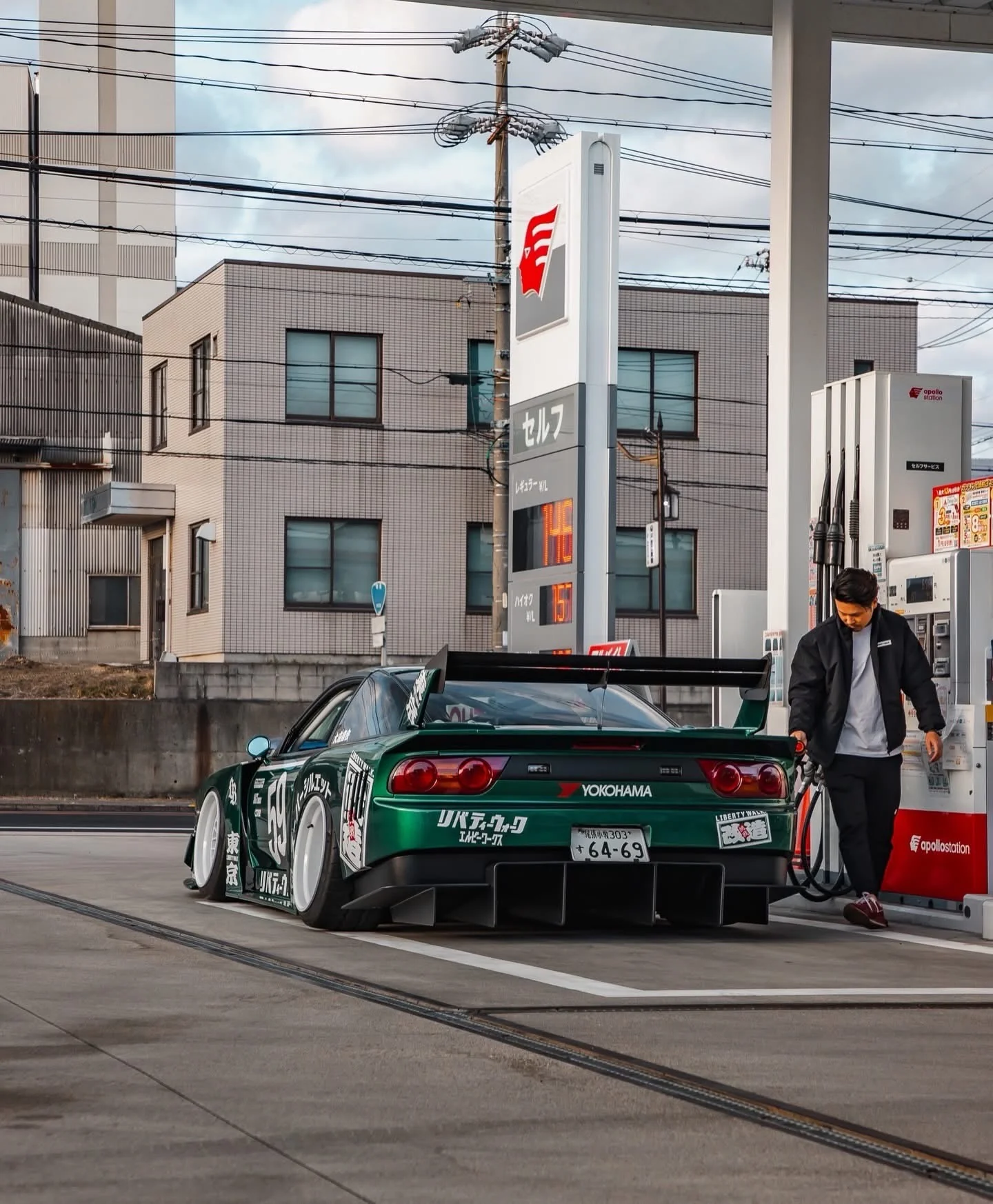 LB Super Silhouette Nissan 180SX Complete Body Kit FRP - Image 2