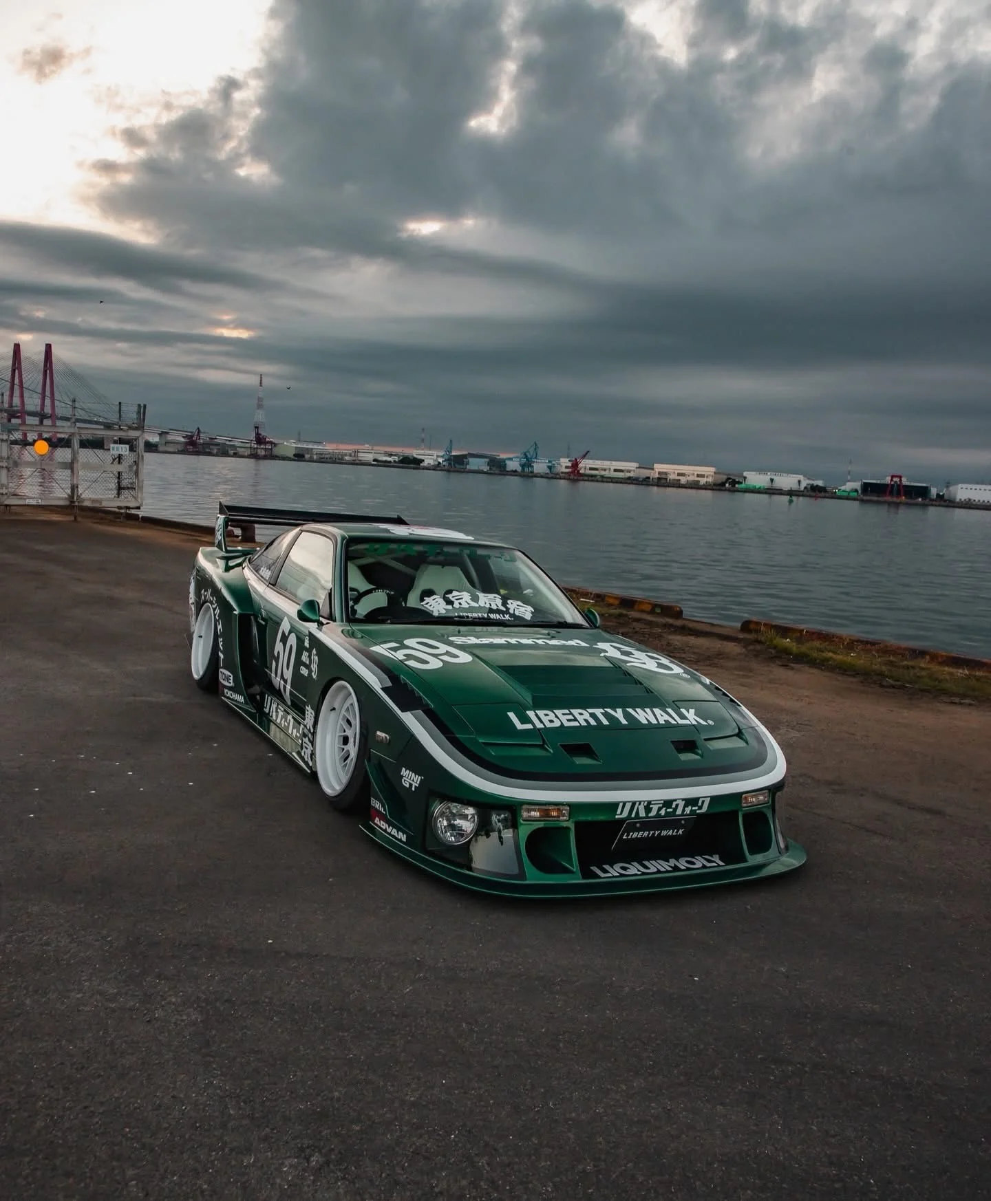 LB Super Silhouette Nissan 180SX Complete Body Kit FRP - Image 8