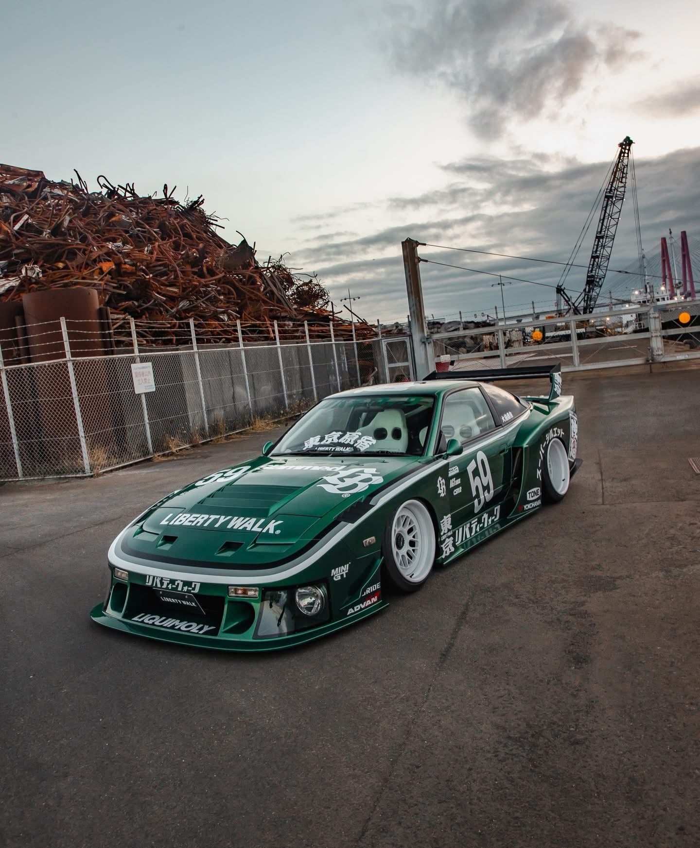 LB Super Silhouette Nissan 180SX Complete Body Kit FRP - Image 9