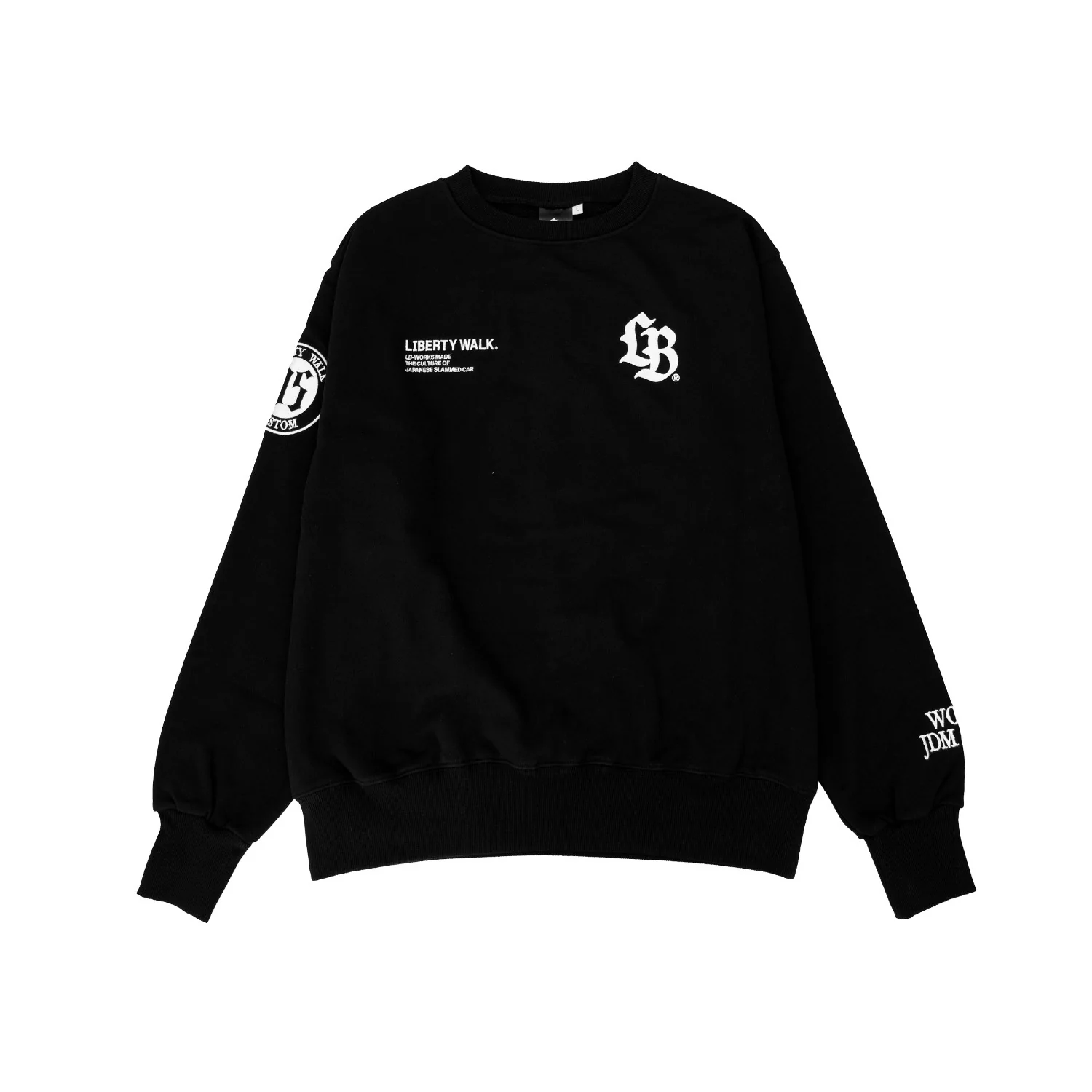 LB Thorn Embroidery Logo Sweatshirt Black - Image 2