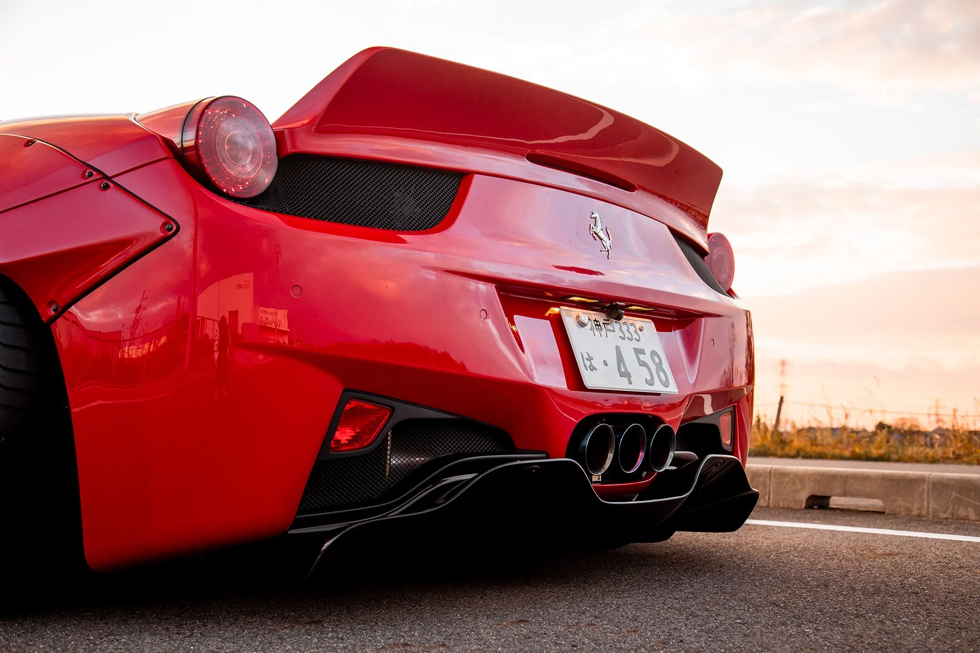 LB WORKS 458 Full Bumper complete body kit(FRP) (LB05-02) - Image 3