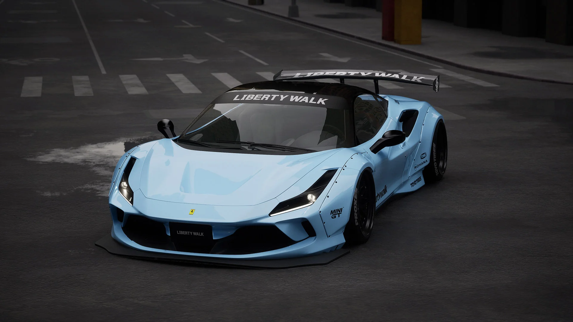 LB Works Ferrari F8 Tributo Complete Body Kit V1 (CFRP) (LB79-02) - Image 3
