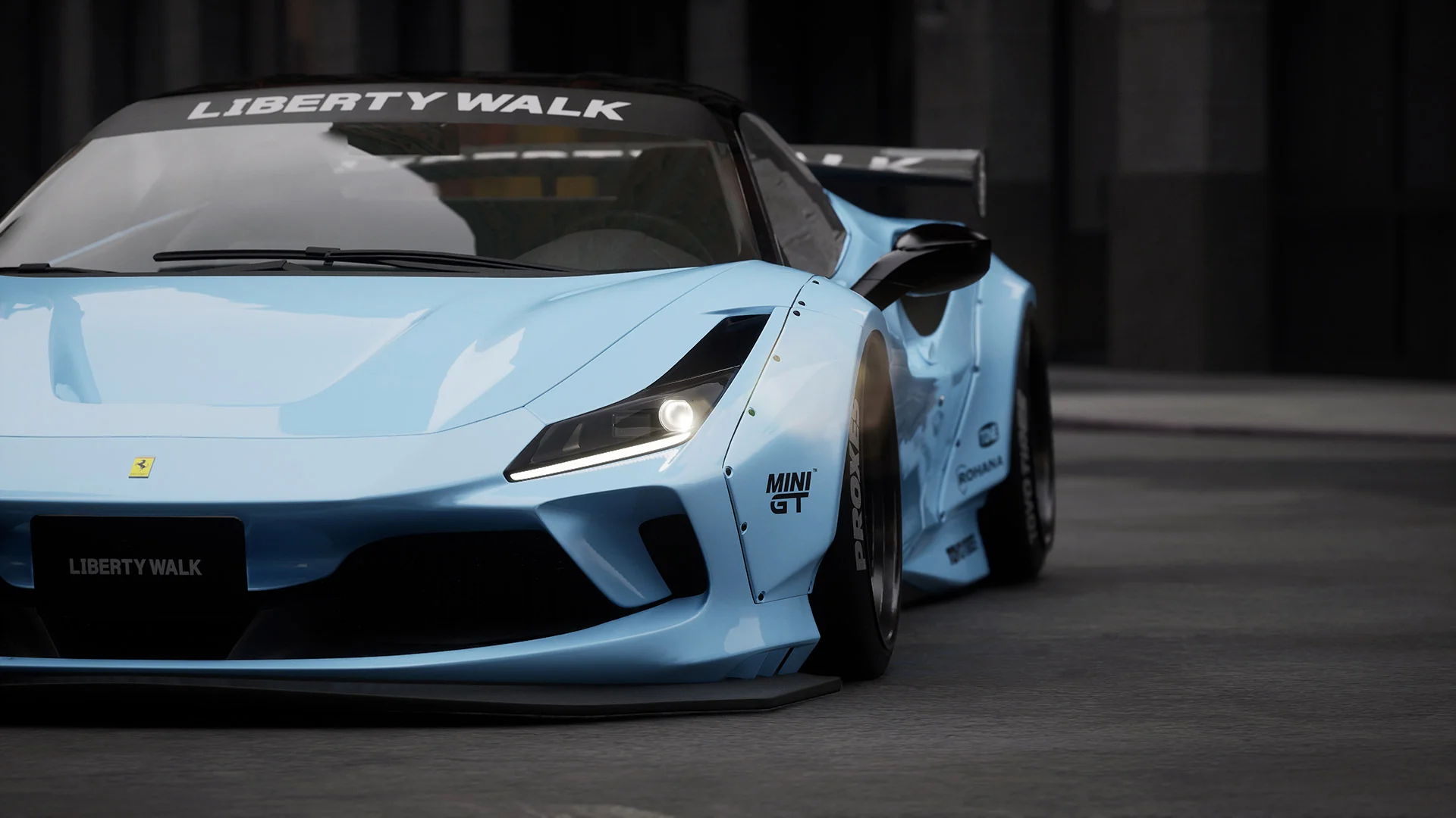 LB Works Ferrari F8 Tributo Complete Body Kit V1 (CFRP) (LB79-02) - Image 6