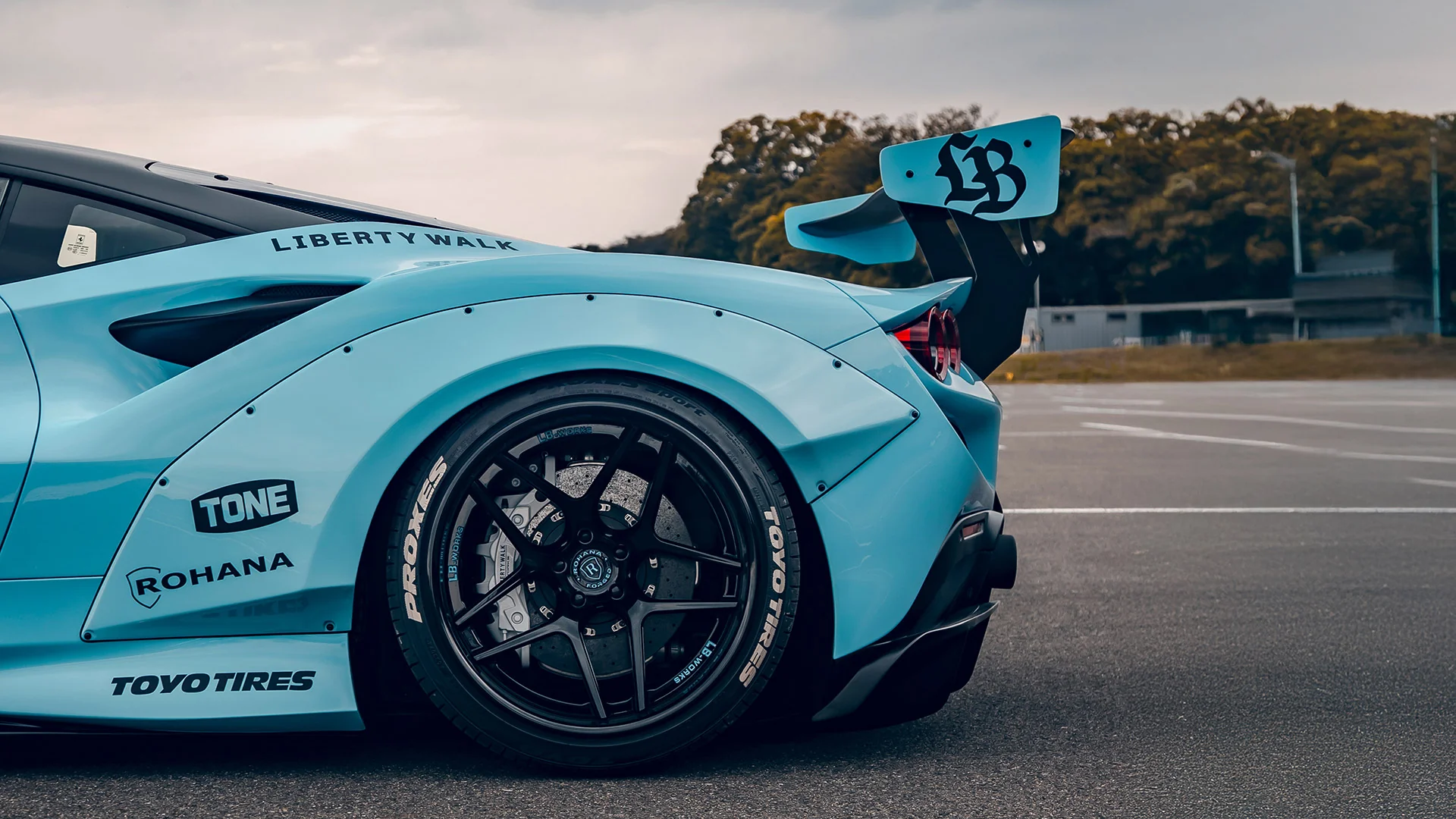 LB Works Ferrari F8 Tributo Complete Body Kit V1 (FRP) (LB79-01) - Image 13