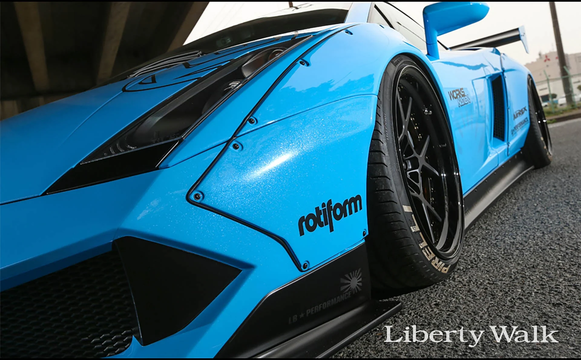LB WORKS Gallardo complete body kit Ver.2(FRP) (LB08-01) - Image 5