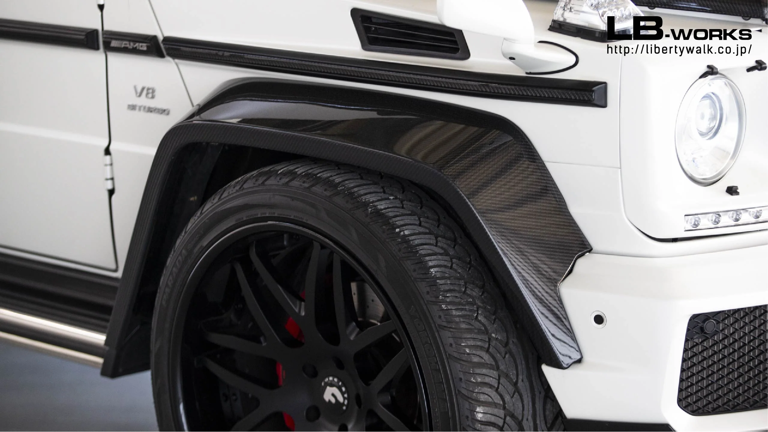 LB WORKS Mercedes G63 Body Kit Complete (CFRP) (LB38-04) - Image 5