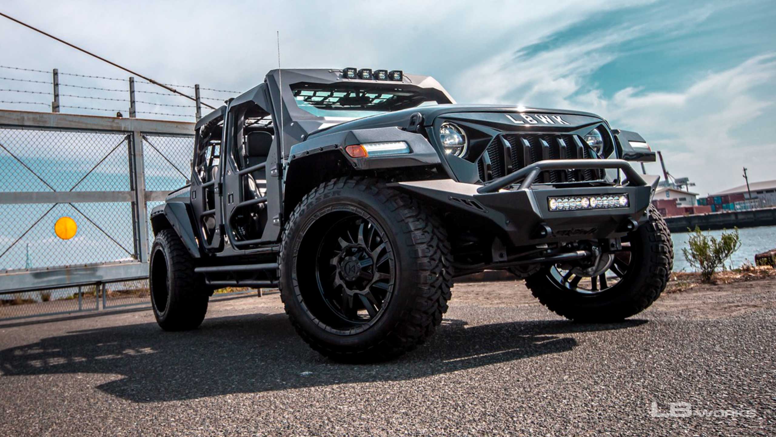 LB X Fairline Jeep Wrangler (JL) 2019- Body Kit FRP (LB59-01) - Image 4