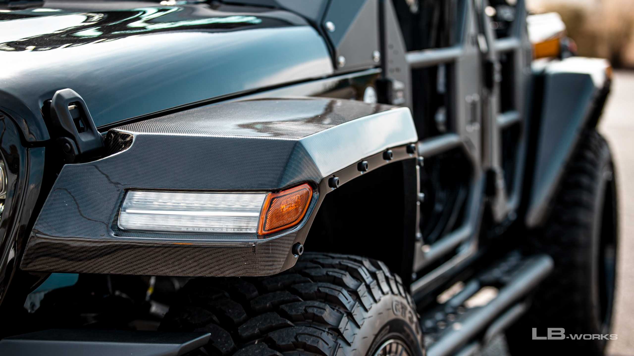 LB X Fairline Jeep Wrangler (JL) 2019- Body Kit FRP (LB59-01) - Image 9
