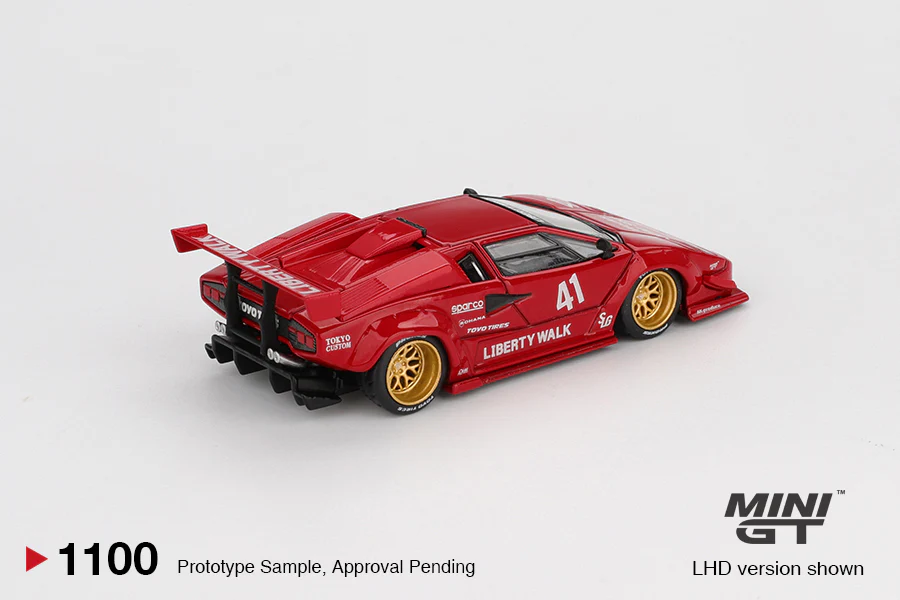 Mini GT - 1/64 Lamborghini Countach (Red) - Image 2