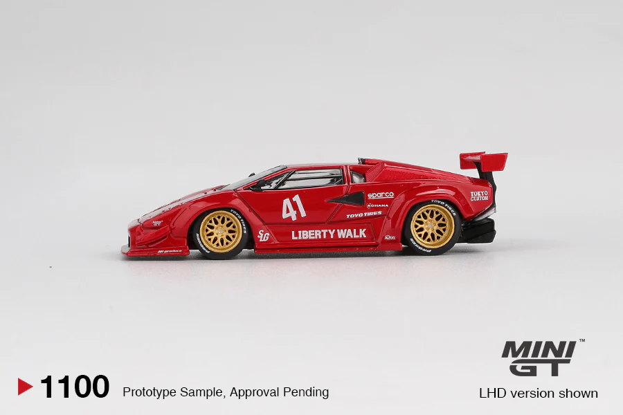 Mini GT - 1/64 Lamborghini Countach (Red) - Image 3