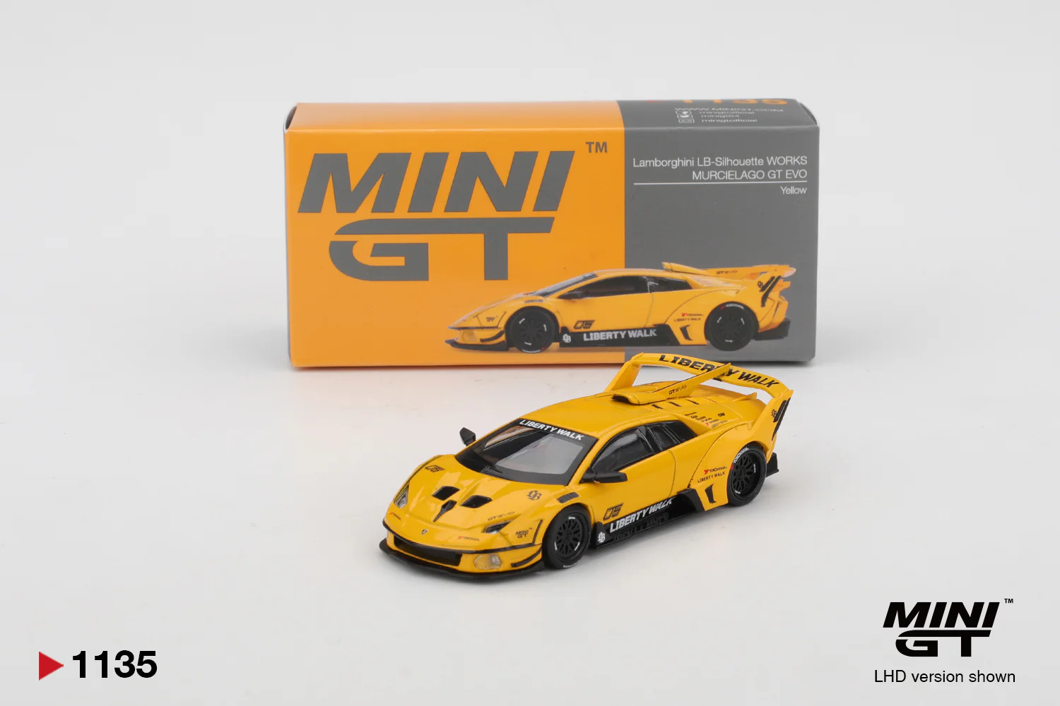 Mini GT - 1/64 Lamborghini Murciélago (Yellow)