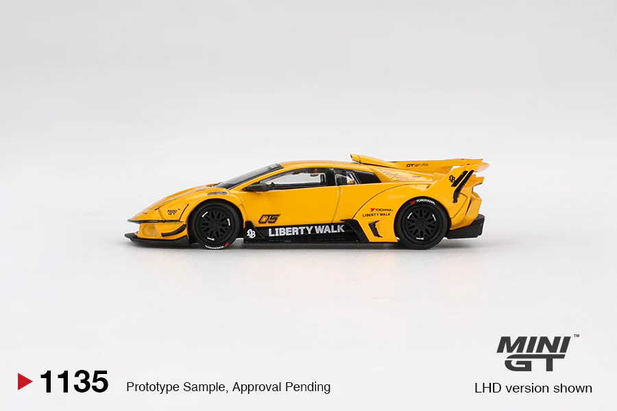 Mini GT - 1/64 Lamborghini Murciélago (Yellow) - Image 3