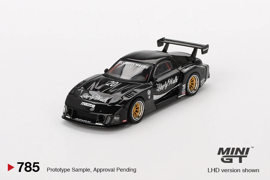 Mini GT - 1/64 Mazda RX-7 (Black) - Image 4