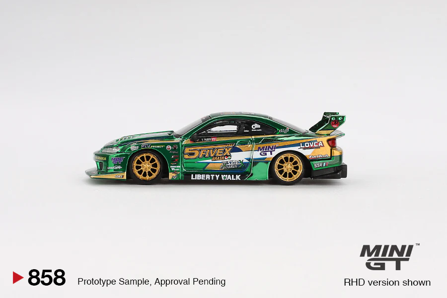 Mini GT - 1/64 Nissan Silvia S15 (Green) - Image 3