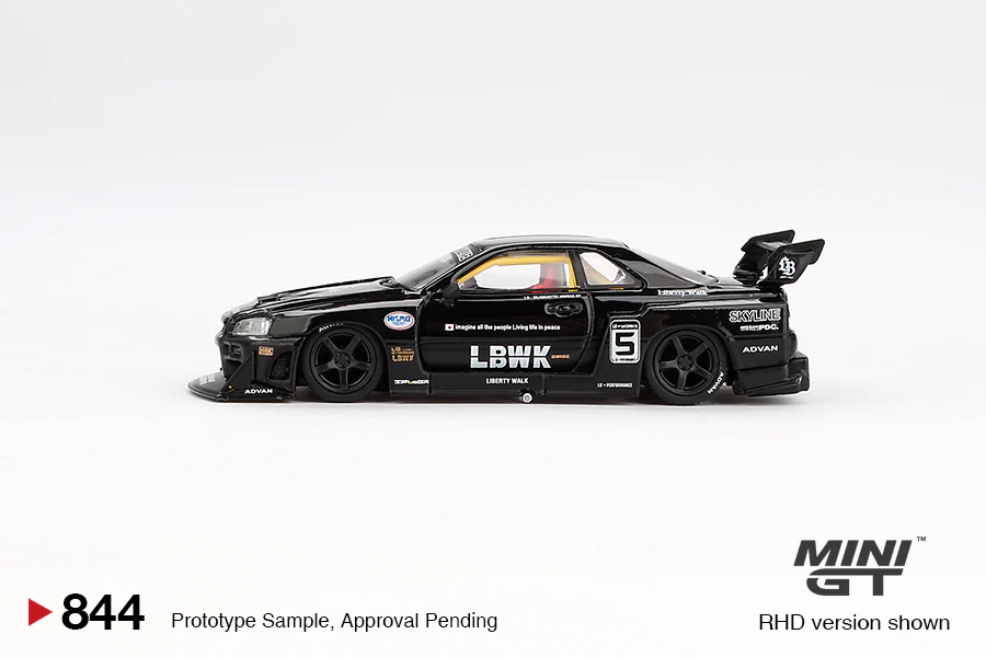 Mini GT - 1/64 Nissan Skyline R34 (Black) - Image 3