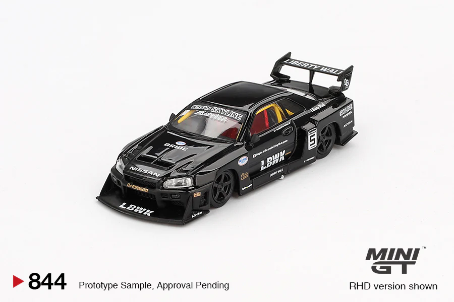 Mini GT - 1/64 Nissan Skyline R34 (Black) - Image 4