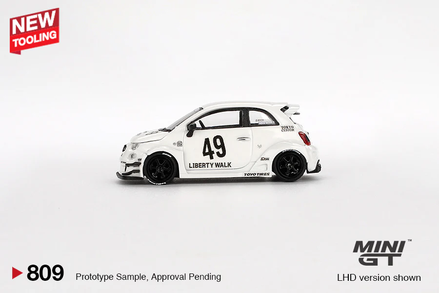 Mini GT - 1/64 Abarth 595 (White) - Image 3