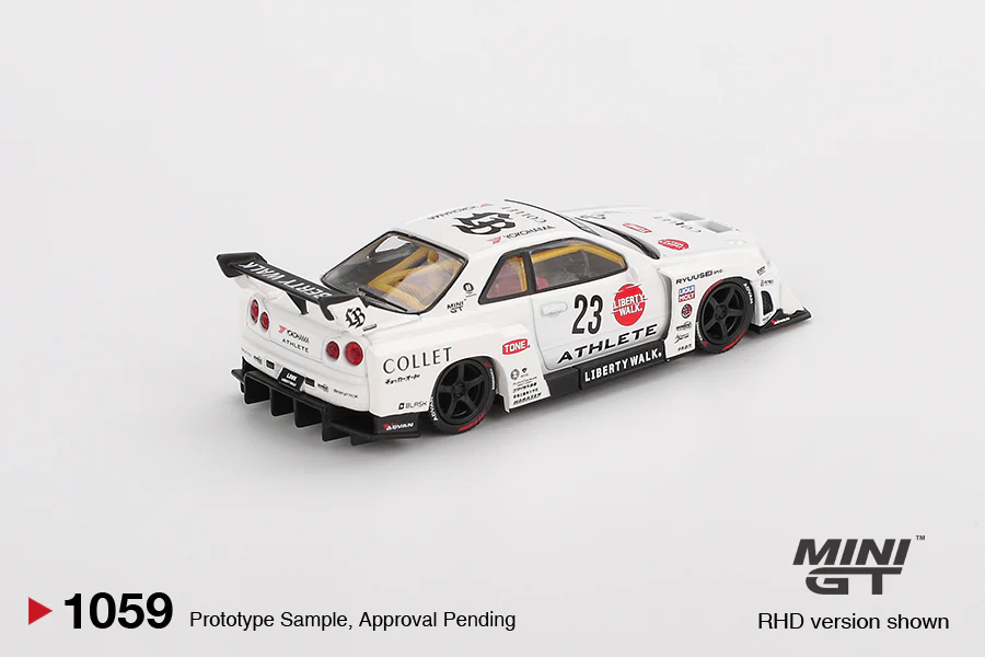 Mini GT - 1/64 Nissan Skyline R34 (White) - Image 2