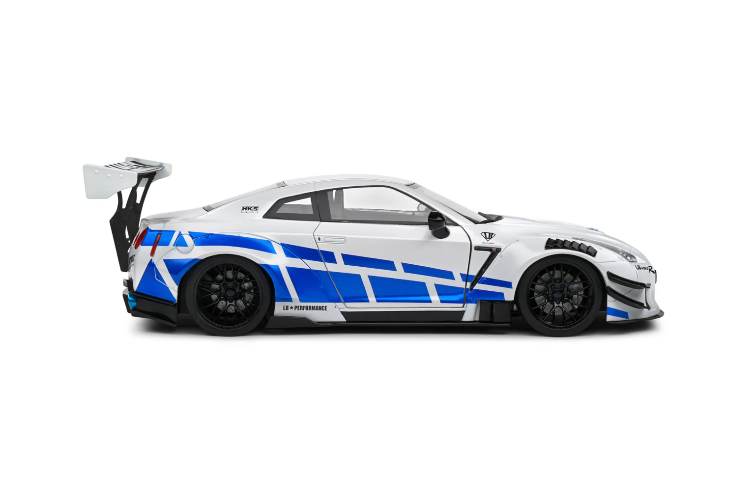 Solido - 1/18 Nissan GTR (White/Blue) - Image 3