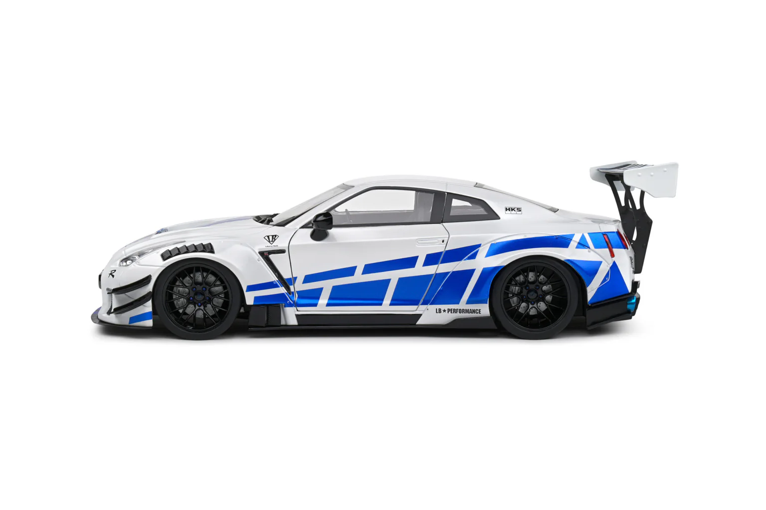 Solido - 1/18 Nissan GTR (White/Blue) - Image 4